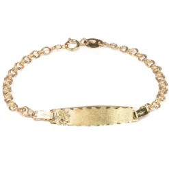 Pulsera Bebé Oro Eslabones 14,5cm Personalizable