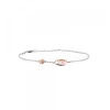 Pulsera Chapa Infinito Calado y Eguzkilore Plata Rosa