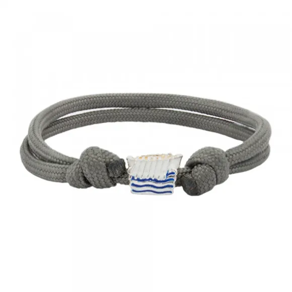 Pulsera Charm Trainera Blanca de Plata