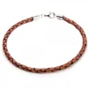 Pulsera Cuero Trenzada Marrón Eguzkicharm