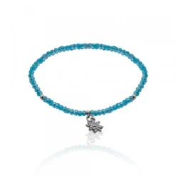 Pulsera Elástica Turquesa con Eguzkilore