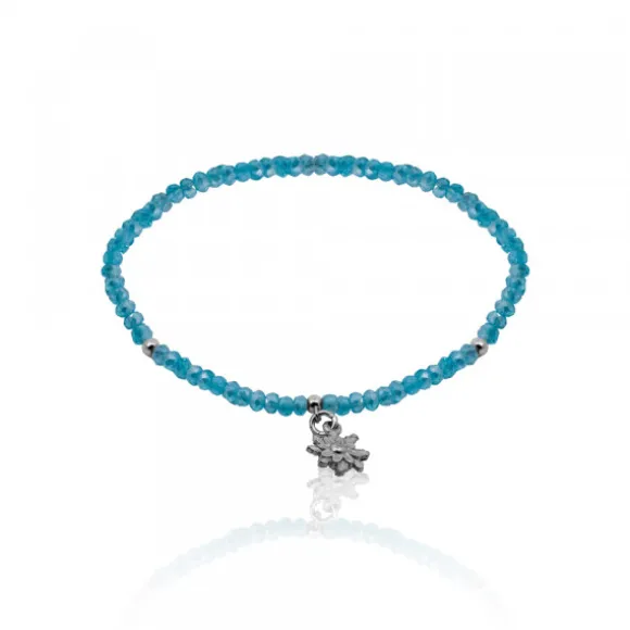 Pulsera Elástica Turquesa con Eguzkilore