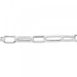 Pulsera Eslabones Alargados de Plata