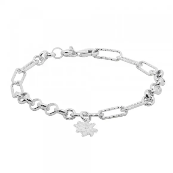 Pulsera Eslabones y Aros Eguzkilore Plata