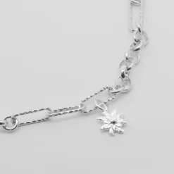 Pulsera Eslabones y Aros Eguzkilore Plata