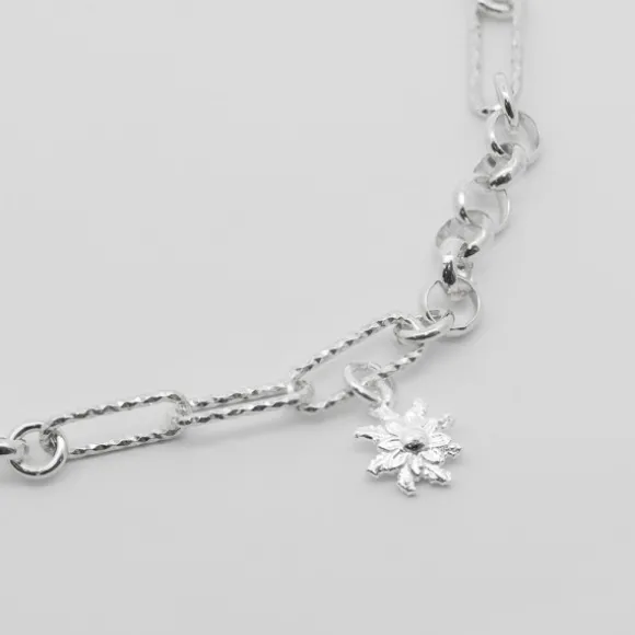 Pulsera Eslabones y Aros Eguzkilore Plata