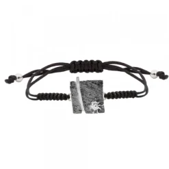 Pulsera Flysch Plata con Macramé