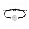 Pulsera Lauburu Redondo Plata Negra