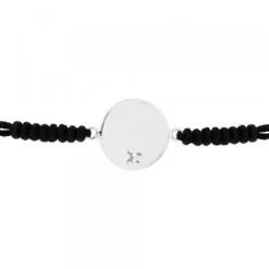 Pulsera Lauburu Redondo Plata Negra