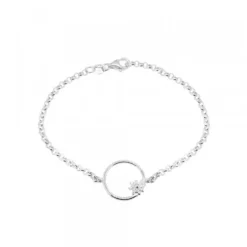 Pulsera Luna Llena Plata