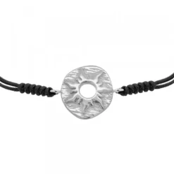 Pulsera Macramé Etrusca Mountain Plata