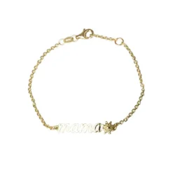 Pulsera Mamá con Eguzkilore de Oro