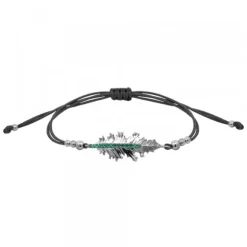 Pulsera Mari Rutenio y Circonitas Verdes