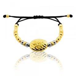 Pulsera Mask de Plata Dorada