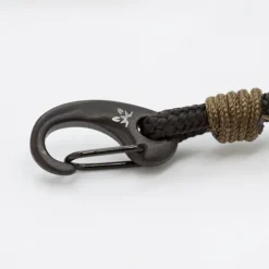 Pulsera Mosquetón Eguzkilore y Nylon Negro