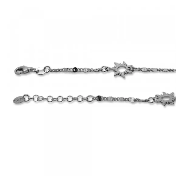 Pulsera Mountain de Plata con 3 Eguzkilore