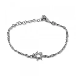 Pulsera Mountain de Plata con Eslabón Alargado