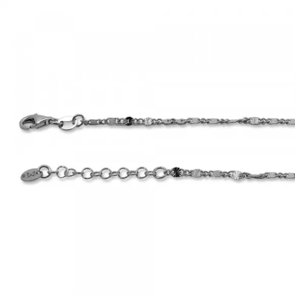 Pulsera Mountain de Plata con Eslabón Alargado