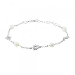 Pulsera Mountain Plata y Perlas