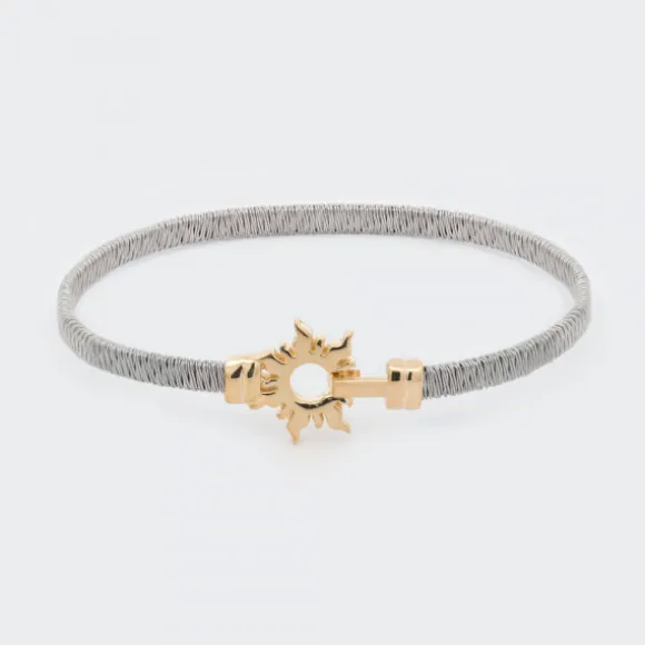 Pulsera Mountain Rígida Acero Bicolor