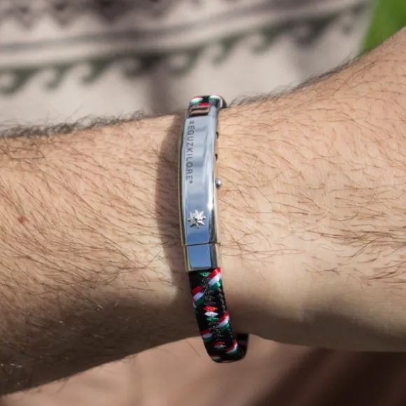 Pulsera Nylon Multicolor Chapa Eguzkilore