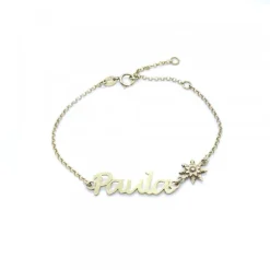 Pulsera Paula de Plata Dorada